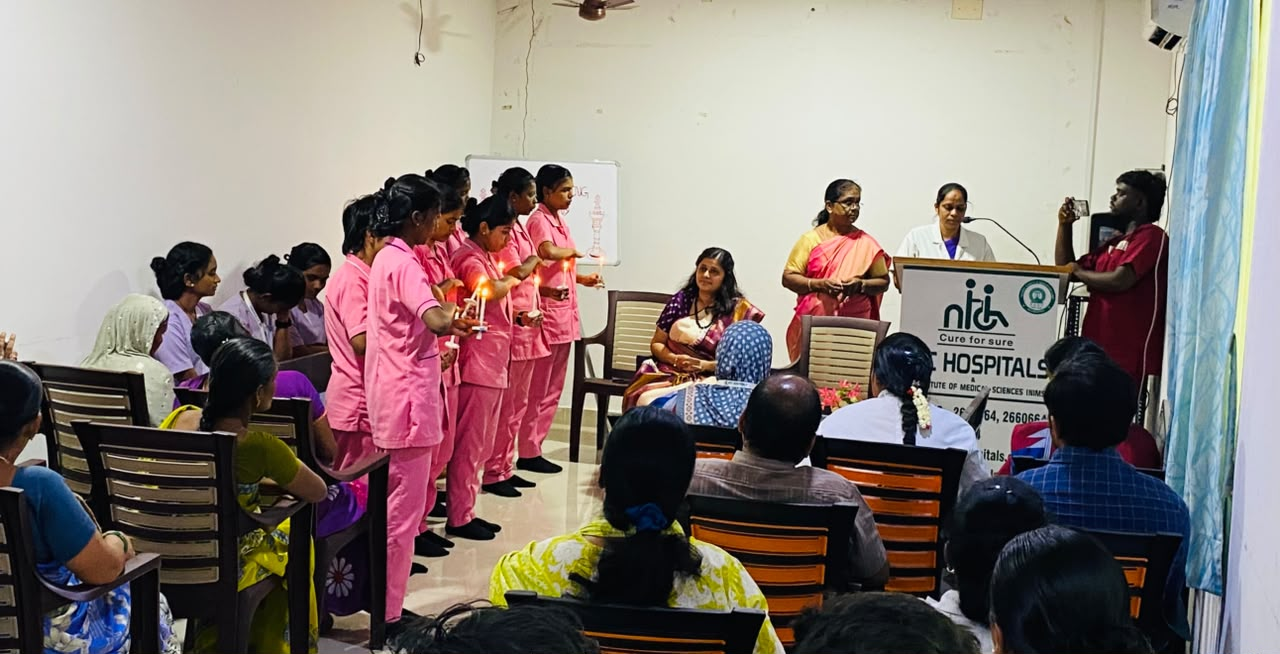 NTC NIMS students and faculty participating in the Lamp Lighting Ceremony in Madurai