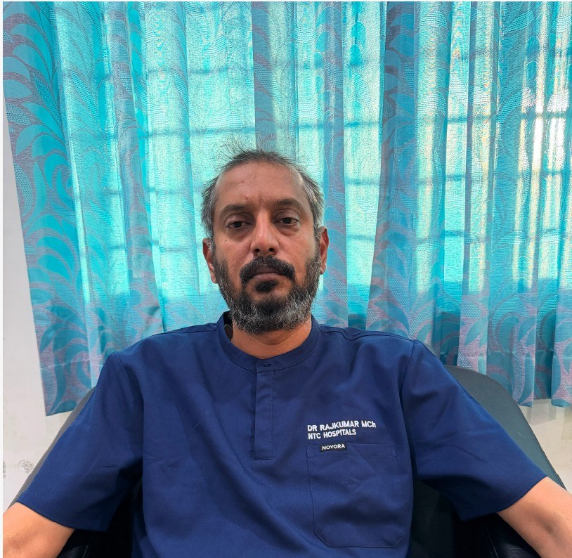 Dr. K. Rajkumar, Consultant Surgical Gastroenterologist at NTC Hospital in Madurai